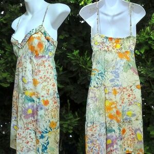 Esprit Multicolor Straps Dress Sz.6 Y2K Fairy Fairycore Cottagecore
